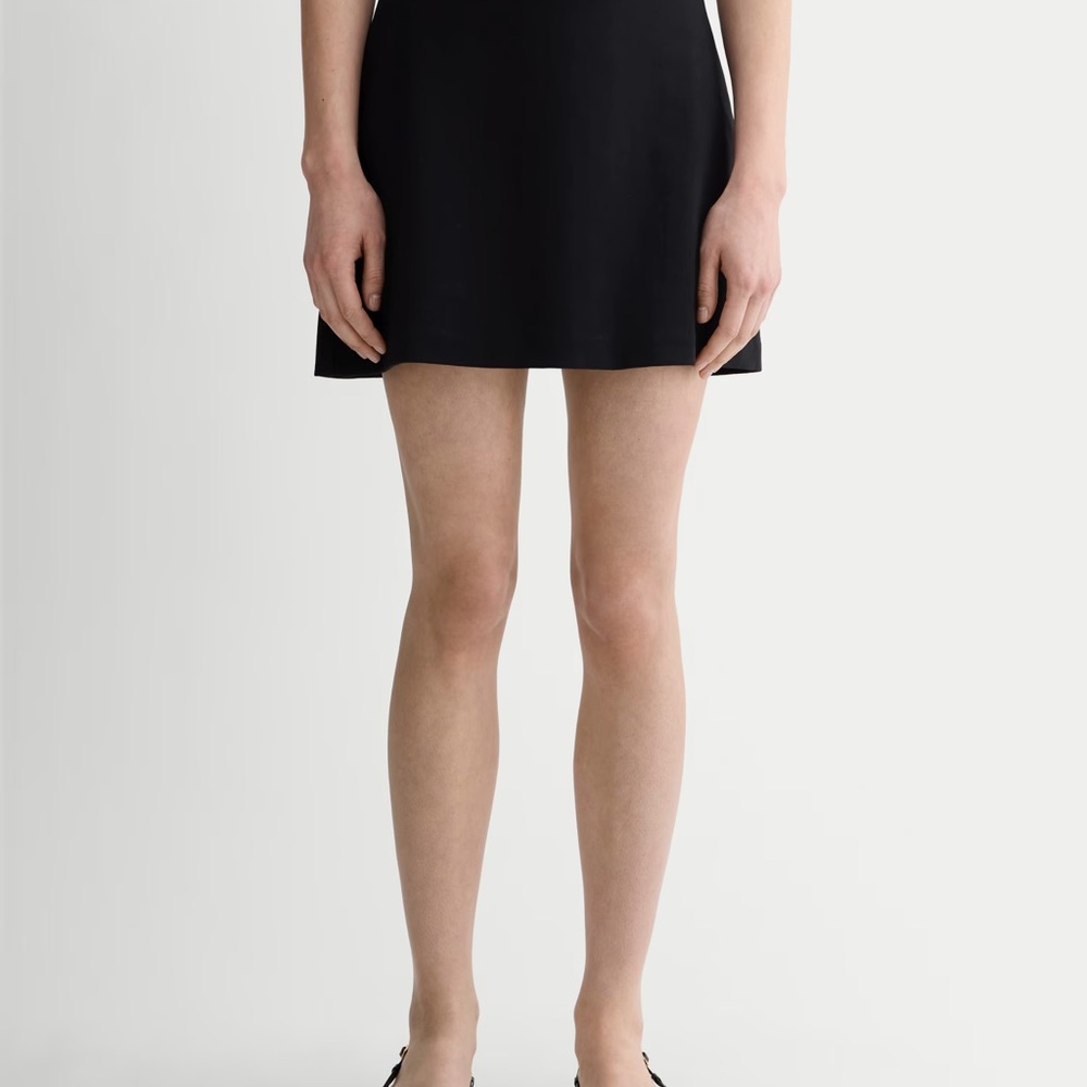 Everlane The Dream Mini Skirt Black NWT - Picture 2 of 8